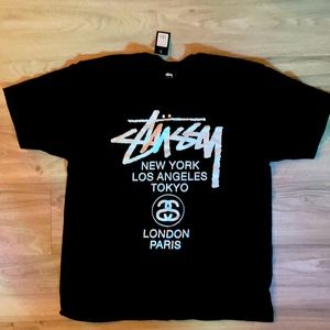 NEW BLACK STUSSY T - SHIRT!!!